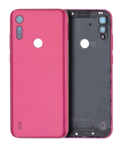 Back cover Glass Compatible For Motorola Moto E6i (XT2053-5/2021) (Pink)