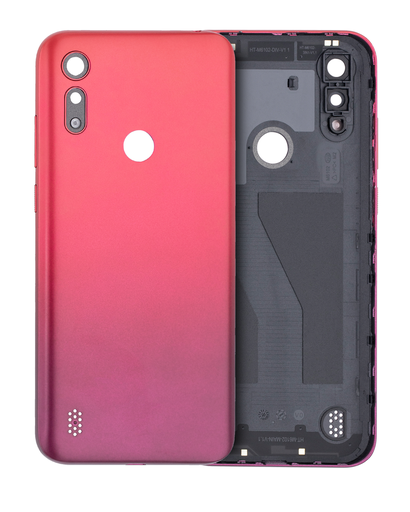 Back cover Glass Compatible For Motorola Moto E6S (XT2053/2020) (Sunrise Red)