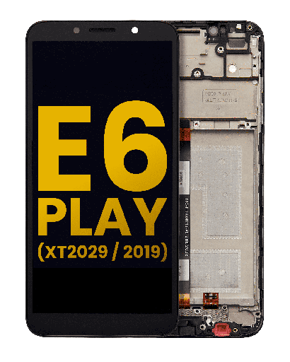 LCD Assembly With Frame Compatible For Motorola Moto E6 Play (XT2029/2019) (Refurbished) (All Colors)