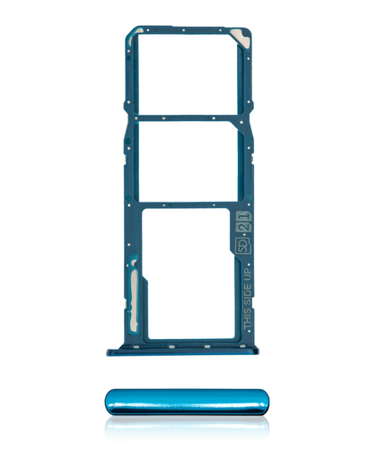 Dual Sim Card Tray Compatible For Motorola Moto E6 Play (XT2029/2019) (Turquoise Blue)