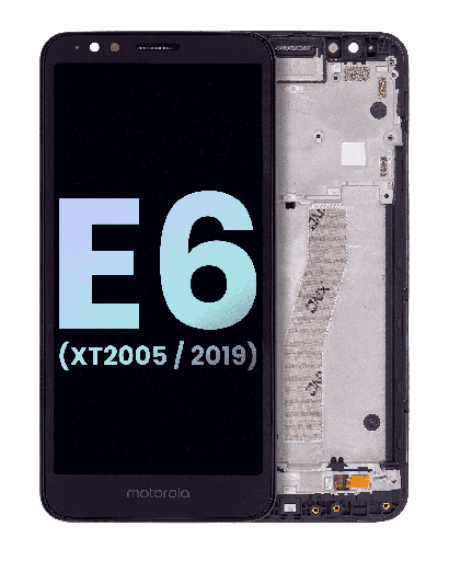 LCD Assembly With Frame Compatible For Motorola Moto E6 (XT2005/2019) (Genuine OEM) (All Colors)