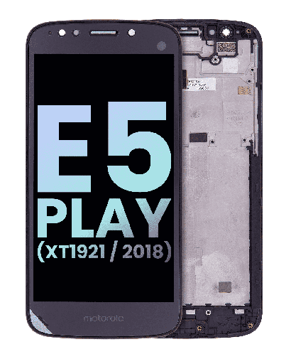 LCD Assembly With Frame Compatible For Motorola Moto E5 Play (XT1921/2018) (Genuine OEM) (Black)