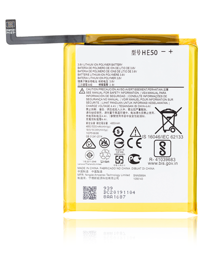 Replacement Battery Compatible For Motorola Moto E4 Plus (XT1774/2017)/Moto E5 Plus (XT1924/2018)/Moto E5 Supra (XT1924-6)/One (XT1941) (HE50)