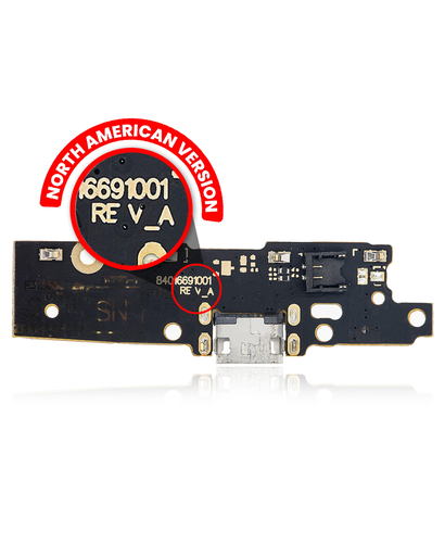 Charging Port Board (With Finger Sensor) Compatible For Motorola E4 (XT1764/XT1767/XT1768/2017) (US Version/Rev_A)