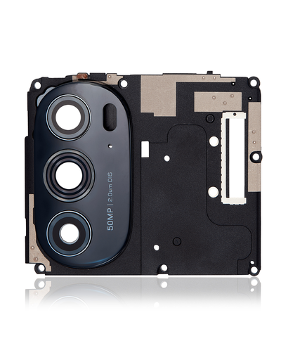 Antenna Cover with Back Camera Lens Compatible For Motorola Moto Edge X30 5G (XT2201-2/6/2021)/Edge Plus (XT2201-4/2022)/Edge 30 Pro (XT2201-1/2022) (Black)