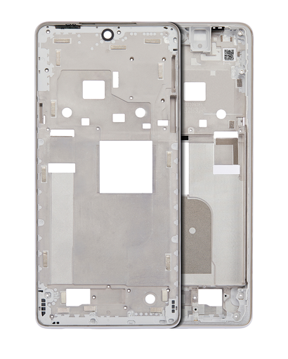 Mid-Frame Housing Compatible For Motorola Moto Edge X30 5G (XT2201-2/6/2021) (White)