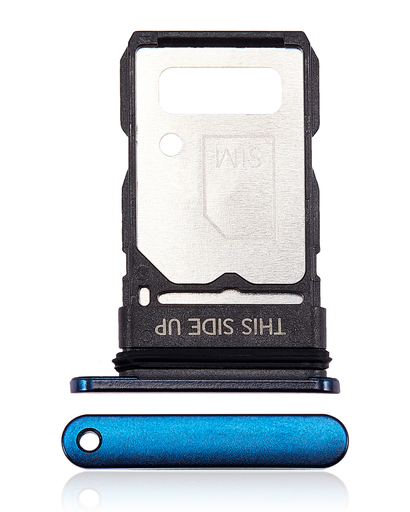 Single Sim Card Tray Compatible For Motorola Edge 5G (XT2141/2021) (Nebula Blue)