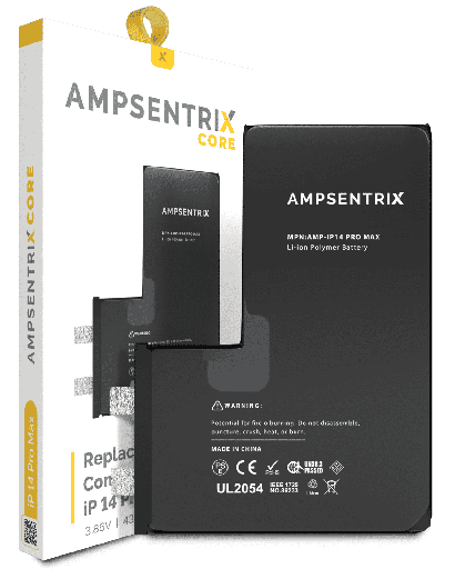 Replacement Battery Core Compatible For iPhone 14 Pro Max (Spot Welding Required) (AmpSentrix Core)