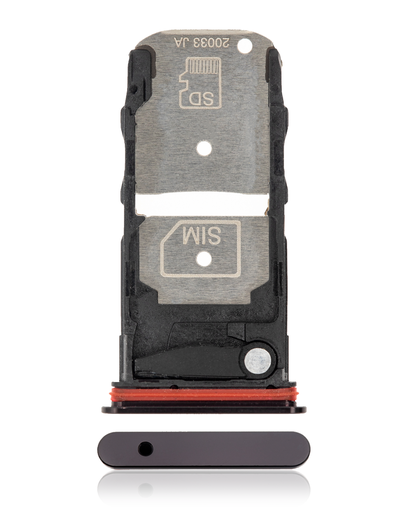 Single Sim Card Tray Compatible For Motorola Edge Plus 5G (XT2061-3/2020) (Black)