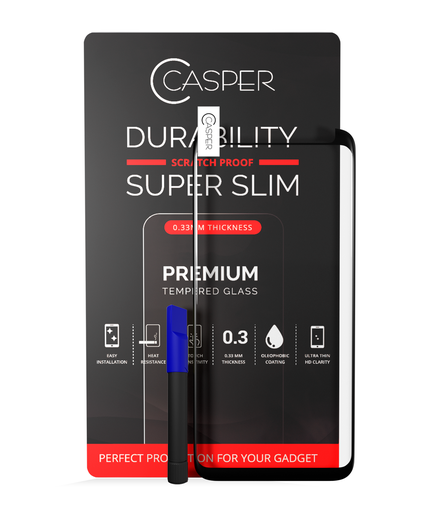 Casper UV Tempered Glass With Glue Compatible For Samsung Galaxy S8 (Case Friendly) (Retail Pack)