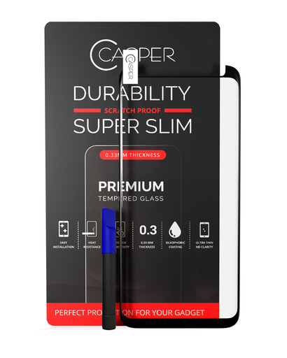 Casper UV Tempered Glass With Glue Compatible For Samsung Galaxy S8 Plus (Case Friendly) (Retail Pack)