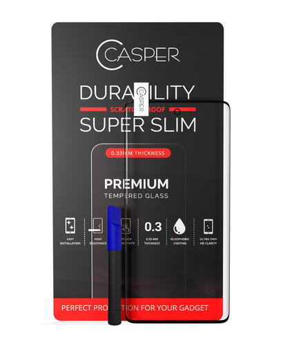 Casper UV Tempered Glass With Glue Compatible For Samsung Galaxy S20 5G (Case Friendly) (Retail Pack)