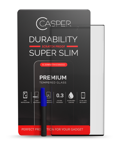 Casper UV Tempered Glass With Glue Compatible For Samsung Galaxy S23 Ultra (Case Friendly) (Retail Pack)