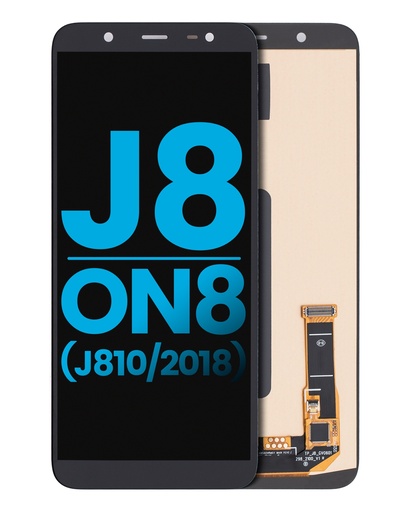 LCD Assembly Without Frame Compatible For Samsung Galaxy J8/On8 (J810/2018) (Aftermarket: Incell) (Black)