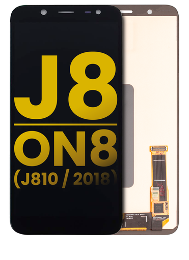 OLED Assembly Without Frame Compatible For Samsung Galaxy J8/On8 (J810/2018) (Refurbished) (Black)