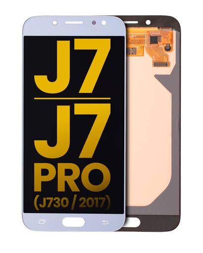 OLED Assembly Without Frame Compatible For Samsung Galaxy J7/J7 Pro (J730/2017) (Refurbished) (Blue/Gray)