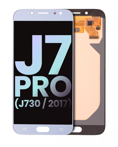 LCD Assembly Without Frame Compatible For Samsung Galaxy J7 Pro (J730/2017) (Service Pack) (Silver)