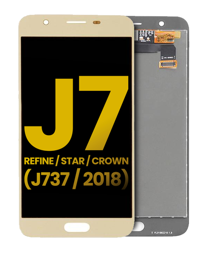 LCD Assembly Without Frame Compatible For Samsung Galaxy J7 Refine/Star/Crown (J737/2018) (Refurbished) (Gold)