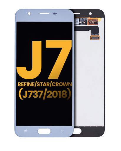 LCD Assembly Without Frame Compatible For Samsung Galaxy J7 Refine/Star/Crown (J737/2018) (Refurbished) (Blue)