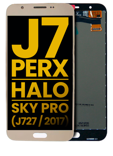 OLED Assembly Without Frame Compatible For Samsung Galaxy J7 Perx/Halo/Sky Pro (J727/2017) (Refurbished) (Gold)