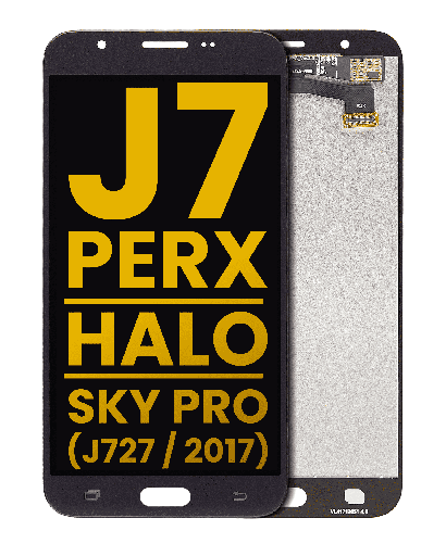 LCD Assembly Without Frame Compatible For Samsung Galaxy J7 Perx/Halo/Sky Pro (J727/2017) (Refurbished) (Silver/Gray)