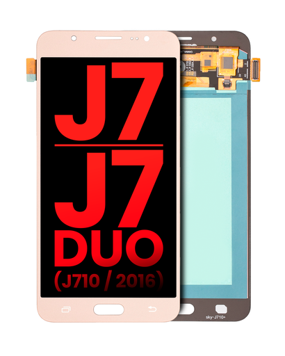 OLED Assembly Without Frame Compatible For Samsung Galaxy J7/J7 Duo (J710/2016) (Aftermarket Plus) (Gold)