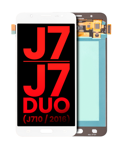 OLED Assembly Without Frame Compatible For Samsung Galaxy J7/J7 Duo (J710/2016) (Aftermarket Plus) (White)