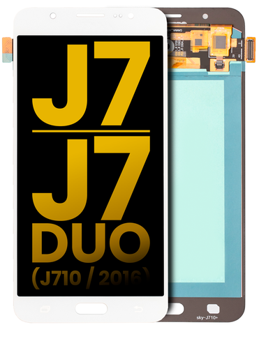 OLED Assembly Without Frame Compatible For Samsung Galaxy J7/J7 Duo (J710/2016) (Refurbished) (White)