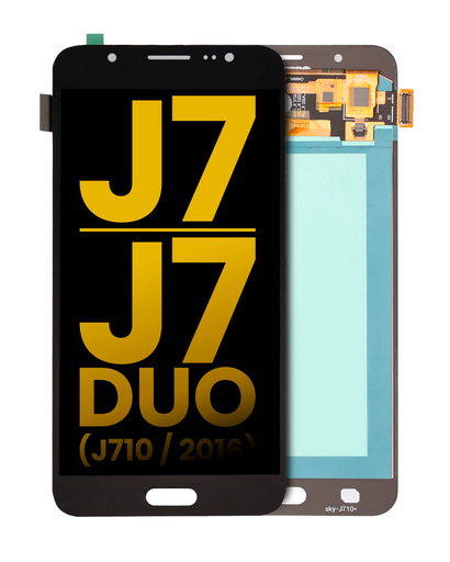 OLED Assembly Without Frame Compatible For Samsung Galaxy J7/J7 Duo (J710/2016) (Refurbished) (Black)