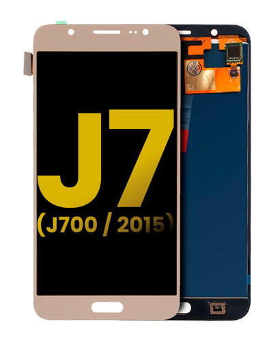 OLED Assembly Without Frame Compatible For Samsung Galaxy J7 (J700/2015) (Refurbished) (Gold)