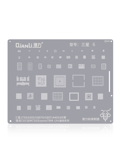 Bumblebee Stencil (QS45) For Samsung J720/A30/A8S/M30 (Snapdragon710/SDM710/Exynos7904) CPU Universal Series (Qianli)