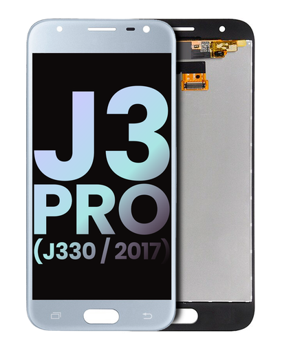LCD Assembly Without Frame Compatible For Samsung Galaxy J3 Pro (J330/2017) (Silver) (Service Pack)