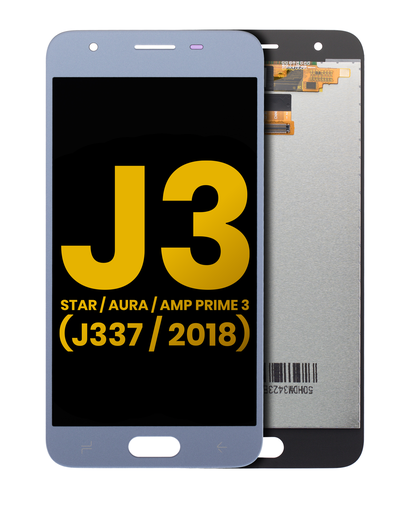 LCD Assembly Without Frame Compatible For Samsung Galaxy J3 Star/Aura/Amp Prime 3 (J337/2018) (Refurbished) (Blue)