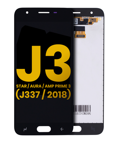 LCD Assembly Without Frame Compatible For Samsung Galaxy J3 Star/Aura/Amp Prime 3 (J337/2018) (Refurbished) (Black)
