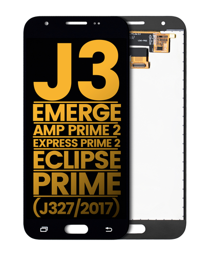 LCD Assembly Without Frame Compatible For Samsung Galaxy J3/Emerge/Amp Prime 2/Express Prime 2/Eclipse/Prime (J327/2017) (Refurbished) (Black)