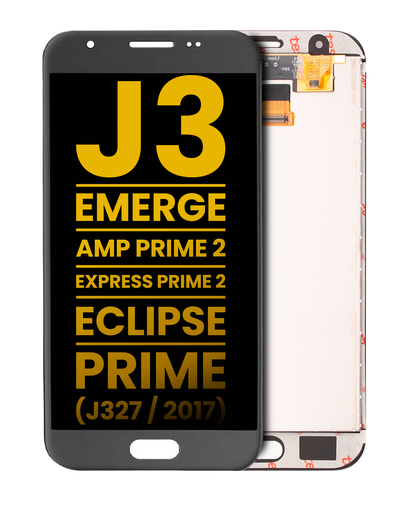 LCD Assembly Without Frame Compatible For Samsung Galaxy J3/Emerge/Amp Prime 2/Express Prime 2/Eclipse/Prime (J327/2017) (Refurbished) (Silver/Gray)