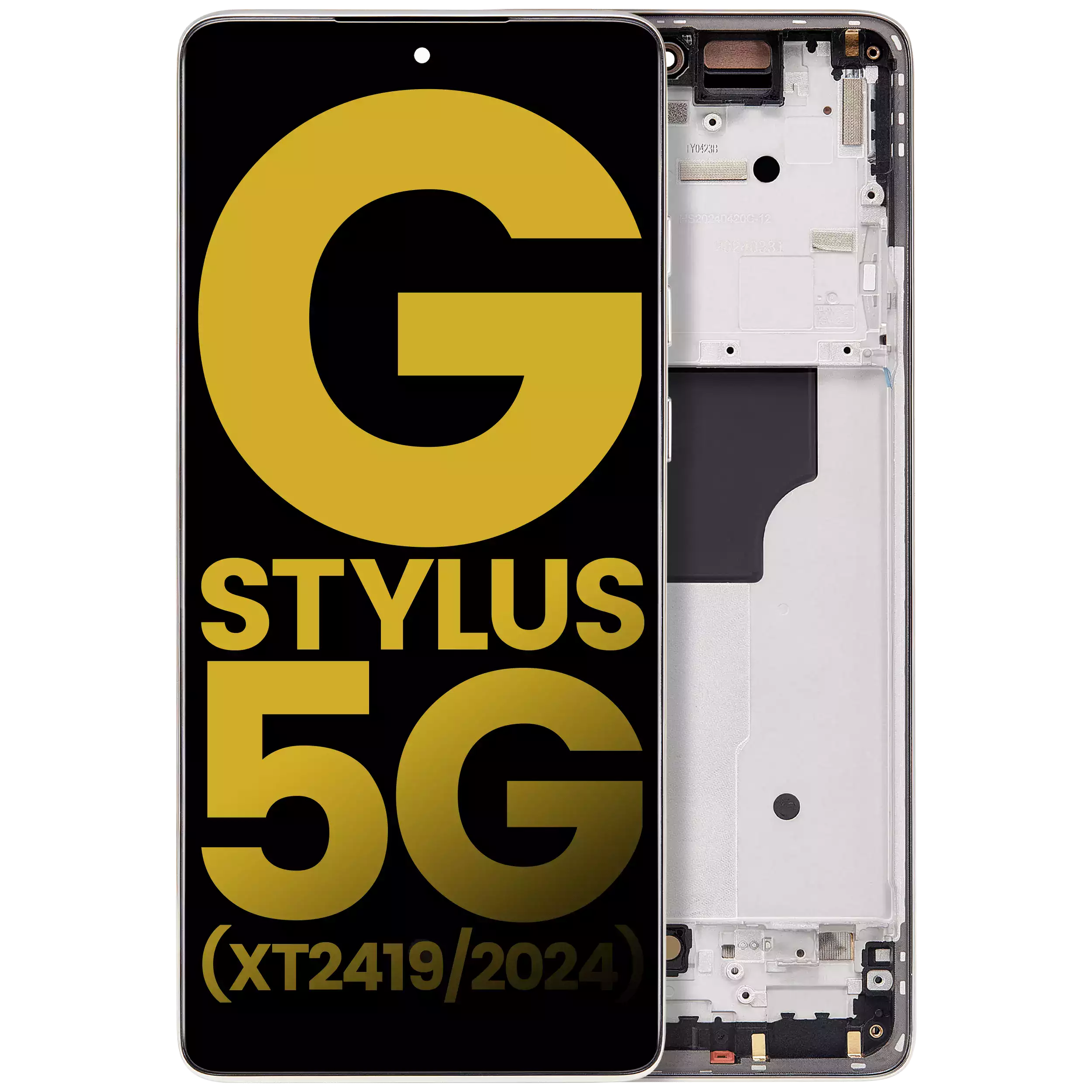 OLED Assembly With Frame Compatible For Motorola Moto G Stylus 5G (XT2419/2024) (Refurbished) (Caramel Latte)