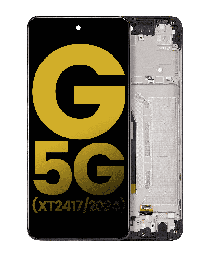 LCD Assembly With Frame Compatible For Motorola Moto G 5G (XT2417/2024) (Refurbished) (Sedona Sage)