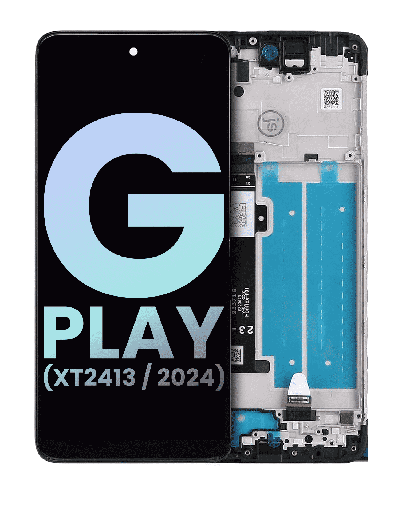 LCD Assembly With Frame Compatible For Motorola Moto G Play (XT2413/2024) (Genuine OEM) (Coronet Blue)