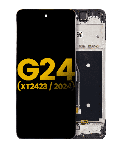 LCD Assembly With Frame Compatible For Motorola Moto G24 (XT2423/2024) (Refurbished) (All Colors)