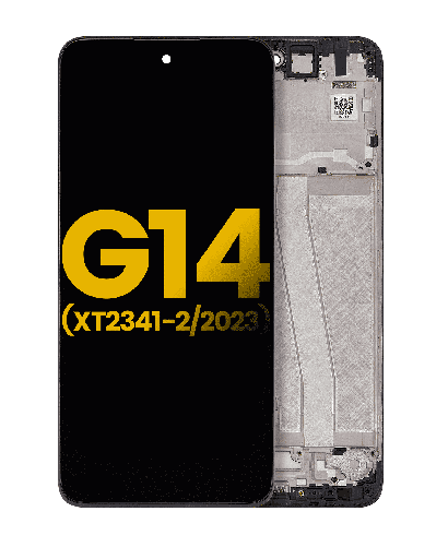 LCD Assembly With Frame Compatible For Motorola Moto G14 (XT2341/2023) (Refurbished) (All Colors)