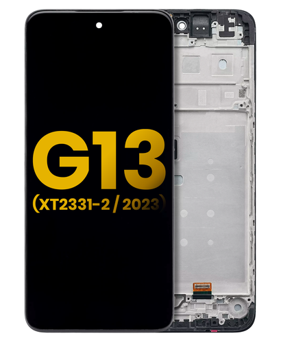 LCD Assembly With Frame Compatible For Motorola Moto G13 (XT2331/2023) (Refurbished) (All Colors)
