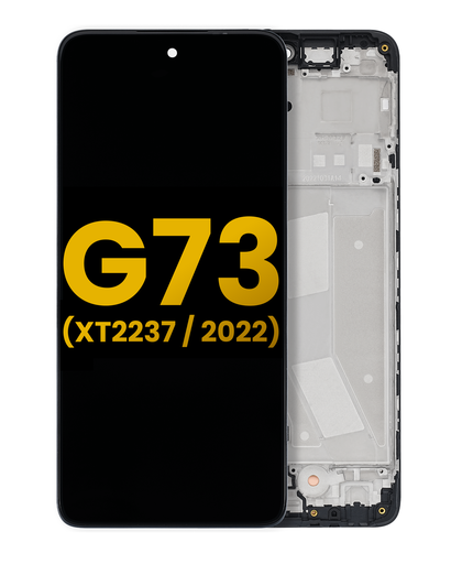 LCD Assembly With Frame Compatible For Motorola Moto G73 (XT2237/2022) (Refurbished) (All Colors)