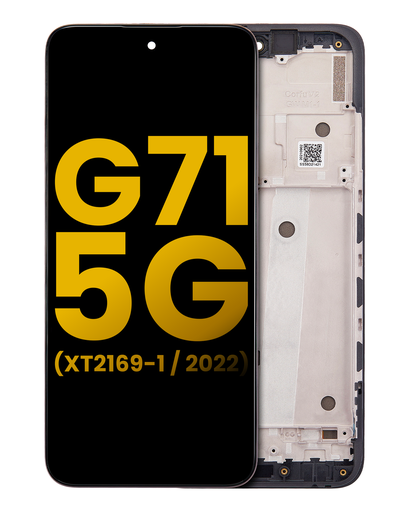OLED Assembly With Frame Compatible For Motorola Moto G71 5G (XT2169/2022) (Refurbished) (All Colors)