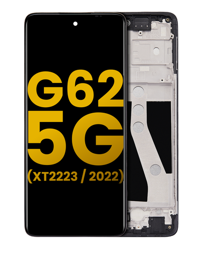 LCD Assembly With Frame Compatible For Motorola Moto G62 5G (XT2223/2022) (Refurbished) (All Colors)