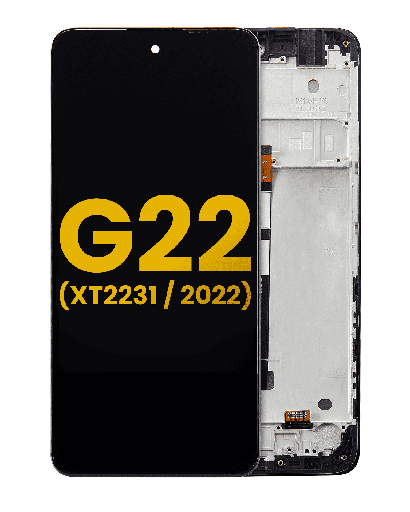 LCD Assembly With Frame Compatible For Motorola Moto G22 (XT2231/2022) (Refurbished) (All Colors)