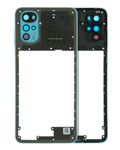 Mid-Frame Housing Compatible For Motorola Moto G22 (XT2231/2022) (Iceberg Blue)