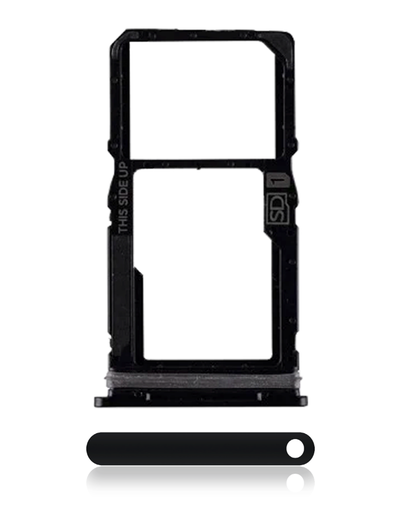 Sim Card Tray Compatible For Motorola Moto G Power (XT2165/2022) (Genuine OEM) (Black)