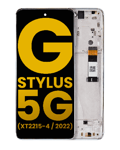 LCD Assembly With Frame Compatible For Motorola Moto G Stylus 5G (XT2215/2022) (Refurbished) (Seafoam Green)