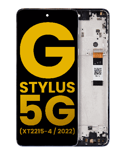 LCD Assembly With Frame Compatible For Motorola Moto G Stylus 5G (XT2215/2022) (Refurbished) (Steel Blue)